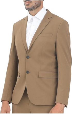 Selected Jassen, Heren, Bruin, M, Leer, Giacca Sfiancata