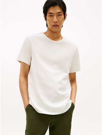 Tommy Hilfiger Mens Archive Tonal Logo Heavyweight T-Shirt - White - XXXL