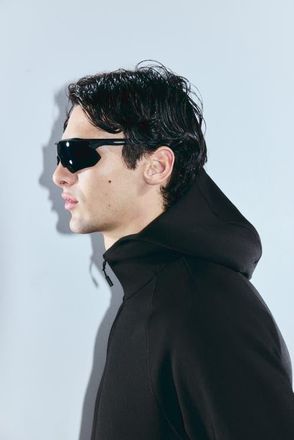H&M Sports Zip-through Hoodie With Drymove in Black at Nordstrom, Size Xx-Large
