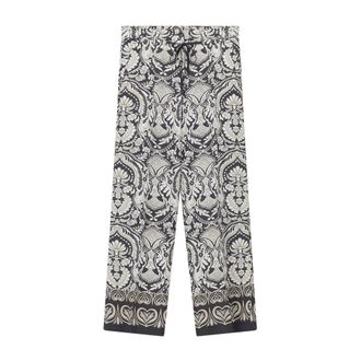 Cambio Adrienne Wide Broeken - Dames - Wijde Broeken - Veelkleurig - XL L33 - Broeken