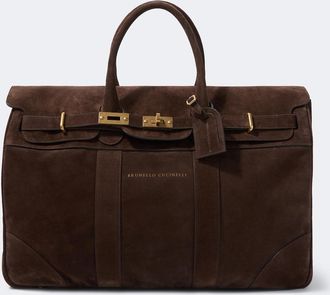 Brunello Cucinelli Bolso de viaje de ante