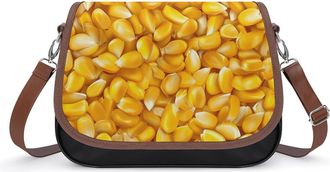 Generic Corn Kernels Small Womens Crossbody Bags Shoulder Handbag with Adjustable Strap for Travel