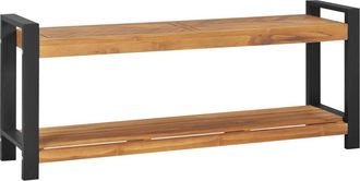 vidaXL Banco De Madera Maciza De Teca 120 Cm Vidaxl