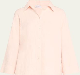 Pour Les Femmes Angel Gauze Short Pajama Set