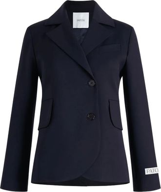 Patou Blazer con cintura - Blu