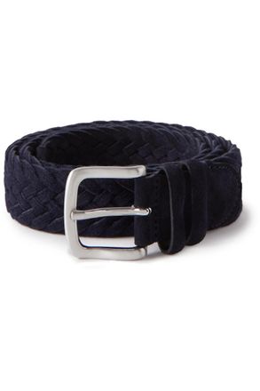 Mr P. 3.5cm Woven Suede Belt