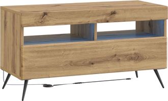 vidaXL Mueble De Tv Led Roble Artisan Madera De Ingenier&iacute;a Vidaxl