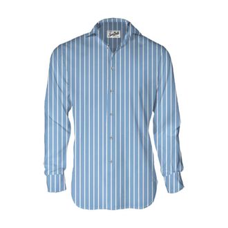 MC2 Saint Barth Jassen - Heren - Casual Overhemden - Blauw - S - Overhemden