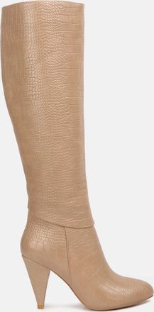 London Rag rum rolls calf croc boots