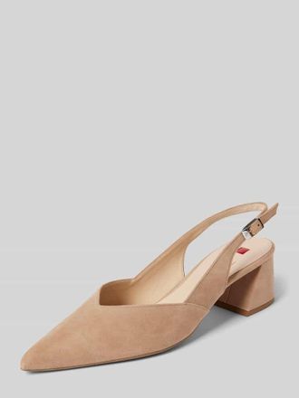 H&ouml;gl Slingbacks aus echtem Leder in Taupe, Gr&ouml;&szlig;e 38