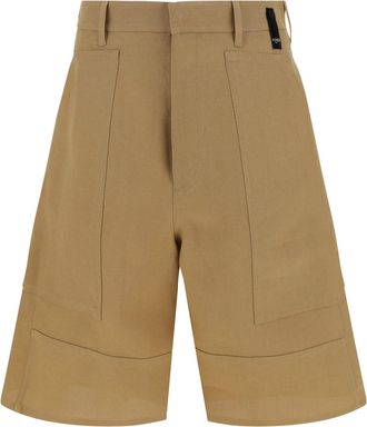Fendi Canvas Bermuda Shorts