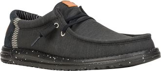 HeyDude Wally Elevated Basics Canvas Heren Zwarte Boot Schoenen