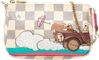 Louis Vuitton Pre-owned Mini Pochette Accessoires - Dames - Vintage Mini Tas - Wit - ONE Size - Vintage