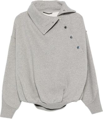 Sportmax Asymmetric Press-stud Sweatshirt