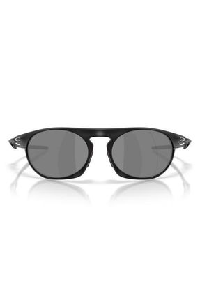 Oakley Neo Jacket 58mm Oval Sunglasses in Matte Black /Prizm Black at Nordstrom