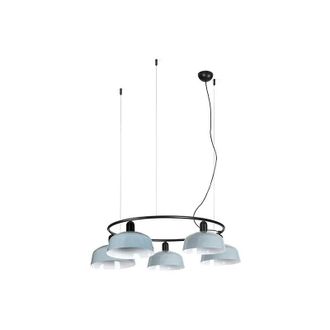 Faro Barcelona Tatawin M L&aacute;mpara Colgante Azul Gris&aacute;ceo 20343-147-5l