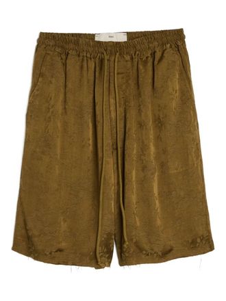 Song for the Mute Shorts met textuur en kant - Groen