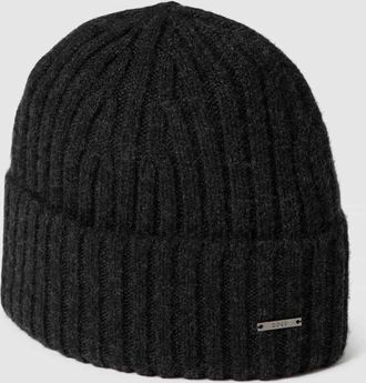 HUGO BOSS Beanie aus reinem Kaschmir Modell T-LINO in Black, Gr&ouml;&szlig;e One Size