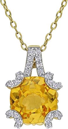 Rina Limor Gold-Plated Silver 4.56 Ct. Tw. Gemstone Pendant