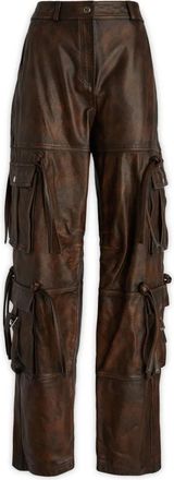 ADĀMO Andrea Adamo Straight Broeken - Dames - Straight fit broeken - Bruin - M - Broeken