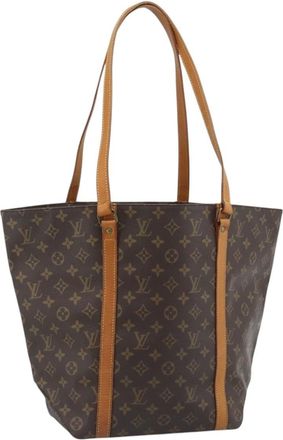Louis Vuitton Shopping Sac Monogram Canvas Brown Canvas Handbag (Pre-Owned)