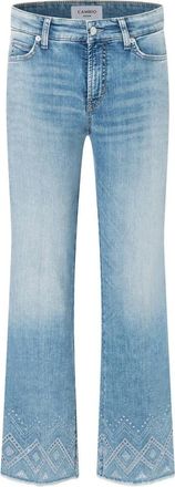 Cambio Francesca Geborduurde Jeans - Dames - Bootcut Jeans - Blauw - XS - Katoen - Jeans