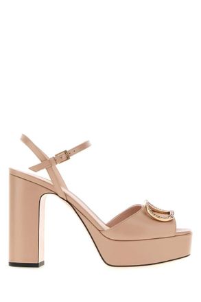 Valentino Garavani Peach Ankle Strap Heels