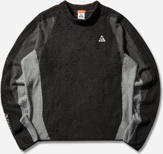 Nike Men s ACG Wolf Tree Fleece Crewneck Sweatshirt Black / Anthracite