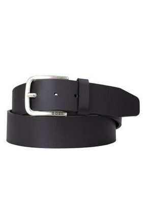 BOSS Janni Leather Belt in Blk at Nordstrom Rack, Size 32