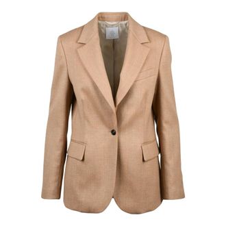 Eleventy Dames, Jassen, Beige, Maat: M Wol