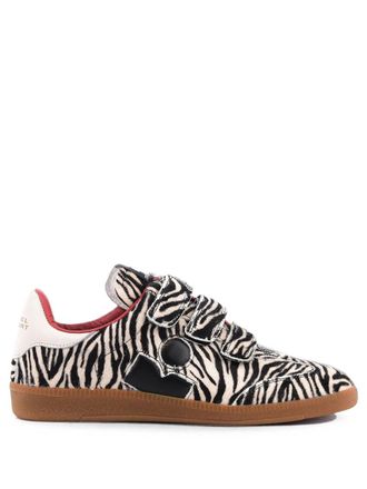 Isabel Marant Black Printed Beth Sneakers