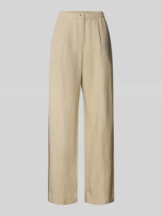 Sams&oslash;e & Sams&oslash;e Loose Fit Stoffhose aus Lyocell-Leinen-Mix Modell SATOVE in Sand, Gr&ouml;&szlig;e XL