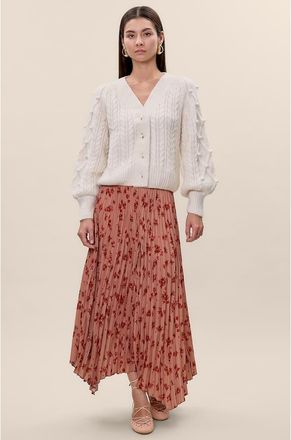 Rebecca Taylor Celeste Skirt in Persimmon Multi at Nordstrom, Size 12