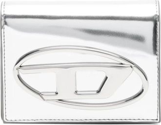 Diesel 1DR Wallet Strap - Dames - Portefeuilles - Grijs - ONE Size - Leer - Accessoires