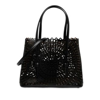 Alaia Pre-owned Alaia Vienne Calfskin Laser Cut Mina 25 Satchel Ladies ZHIP717FAOQMFS0Y