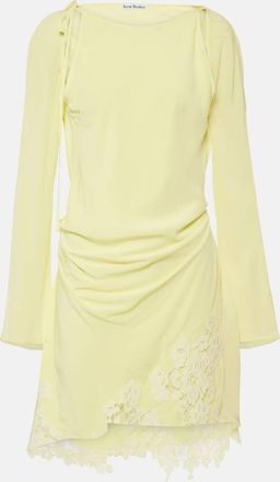 Acne Studios Cutout lace-trimmed minidress