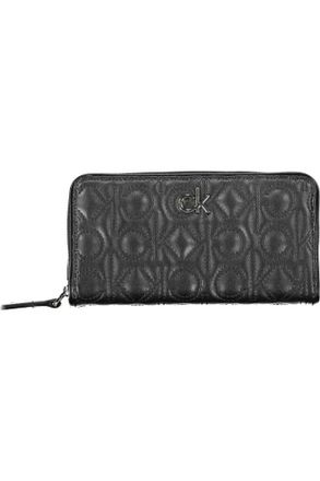 Calvin Klein Womens Quilted Long Wallet Key Item Style - Black