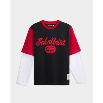 Ecko Classic Script Long Sleeve Shirt in Black at Nordstrom, Size Large L