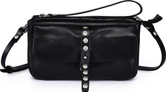 OLD TREND Monarda Genuine Leather Structured Convertible Crossbody in Black at Nordstrom