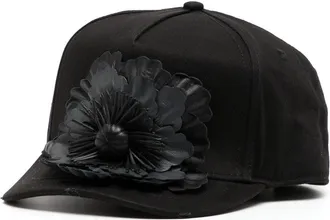 Dsquared2 Gothic flower baseball cap - women - Cotton - One Size - Black