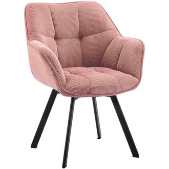 Clp Silla De Comedor Jordi Con Tapizado De Pana Rosa