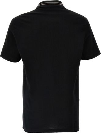 Versace Medusa Embroidery Polo Shirt - Black