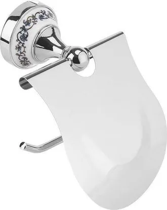 OEM Portarrollos De Papel Higi&eacute;nico Cl&aacute;sico Para Ba&ntilde;o Con Panel Frontal Impermeable, Montaje En Pared, Dise&ntilde;o De Porcelana Azul Y Blanca