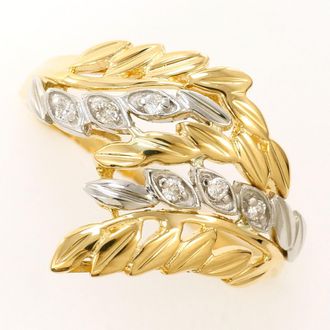 C&A Platinum Yellow Gold Yellow Gold (18K) Platinum Band Ring (Pre-Owned)