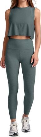 Beyond Yoga Featherweight Minimal Cropped Tank Top In Storm