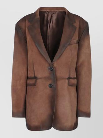 Acne Studios single breasted jacket notch lapel pockets