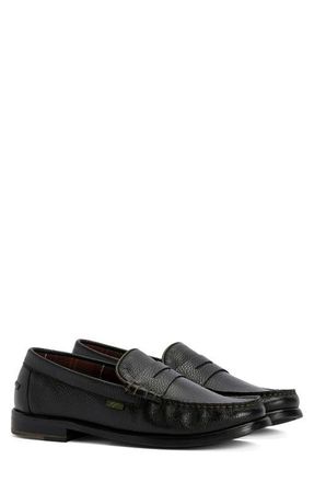 Barbour Linford Penny Loafer in Black at Nordstrom, Size 11