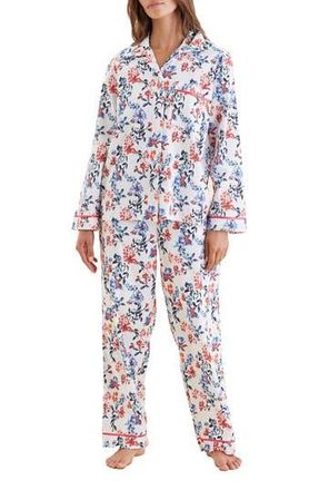 Papinelle Sleepwear Harper Cosy Print Organic Cotton Pajamas in Snow White at Nordstrom Rack, Size Small