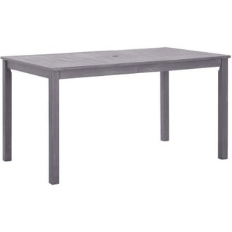 vidaXL Vidaxl - Tavolo da Giardino Grigio Slavato 140x80x74 cm in Legno Acacia