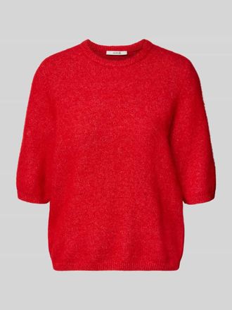 Gestuz Relaxed Fit T-Shirt aus Alpaka-Mix Modell Alpha in Rot, Gr&ouml;&szlig;e XS